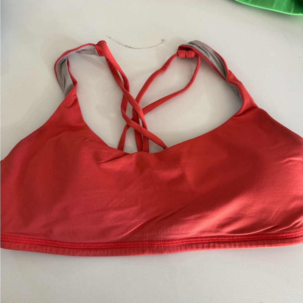 Lululemon Burnt Orange Sports Bra